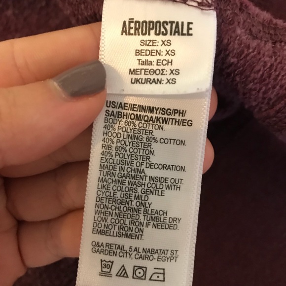 AEROPOSTALE maroon zip up jacket - Picture 8 of 8